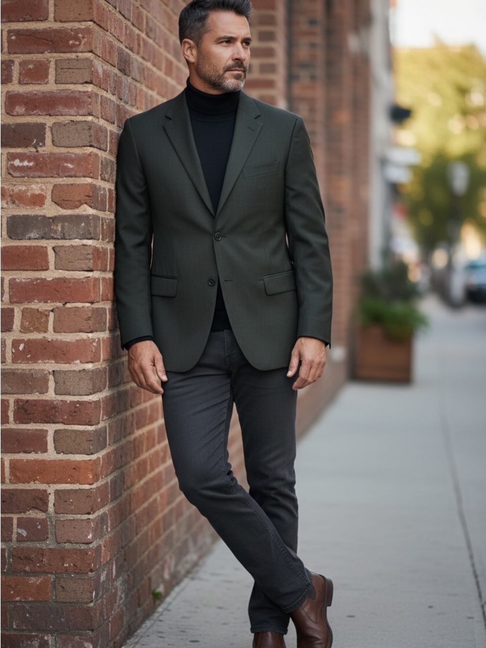 Jones New york 40L Wool/Silk Blend 4-Button Suit Jacket